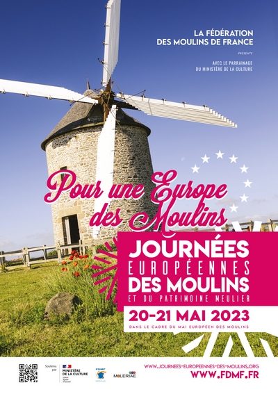 Journées Européennes des Moulins 20 et 21 mai 2023